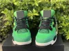 Top Release 4 Manila High OG Outdoor Shoes Men Green Black Sail Limited 150 Pairs Zapatos Sports Trainers Sneakers With Original Box