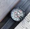 montre de luxe orologio automatico da uomo 50mm tutti i quadranti cronometro in silicone funzionante orologi da uomo super impermeabili257M