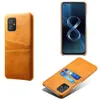 Capas Slim para Asus Zenfone 8 Flip Zs672ks Suporte de cartão ZS59KS PU Couro Voltar Zenfone 7 Pro Tampa ZS671KS