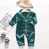 Sleepwear Outfits For Toddler Baby Boys Long Sleeve Solid Tops+Pants Pajamas Sleepwear Soft Feeling Sweet Sleeping Clothes Y81 193 Y2