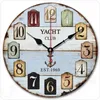 Wall Clocks Vintage Living Room Electronic Art Clock Kitchen Decoration Wood Watch Desk Retro Nordic Reloj De Pared Kids 50ZB0075