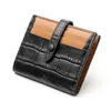 Wallet 2024 Women's Short Leather Folding Crocodile Thin