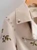 Mulheres Vintage Pu Jaquetas De Couro Primavera Floral Impressão Senhoras Casacos Branco Moda Jaqueta Feminina Meninas Slim Faux 210427