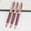 한정판 Petit Prince Pen Dark Red and Blue Metal Sculpture Rollerball Ballpoint Fountain Pens 문구 사무실 학교 SUP4389264