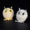 Gold Owl Brosche Stifte Gold Vogel Perle Broschen Business Anzug Kleid Corsage f￼r Frauen M￤nner Mode Schmuck Will und Sandy