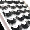 Partihandel Fluffy 25mm False Ögonfransar Mink BeautyThick Strip 3d Mink Lashes Makeup Dramatisk Lång Lash Med Papper Box