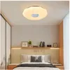 現代RGB LEDの天井灯ホーム照明リモートアプリコントロールBluetoothスピーカーミュージックライトベッドルームスマート
