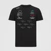 2021 여름 시즌 F1 포뮬러 ONE RACING SHORT-SLEEVED 티셔츠 스포츠 라운드 넥 티와 동일한 커스터마이징