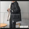 Down Parkas Bovenkleding Jassen Dameskleding Apparel Drop Levering 2021 Korte Oversize Parka Warm Dikke Pocket Katoenen Jas Vrouwelijke Losse Hood