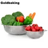 3 Pieces Stainless Steel Colander Kitchen Strainer Set 211109