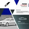 7 pièces/ensemble poignée de traction de porte intérieure de voiture interrupteur de fenêtre noir accoudoir panneau revêtement d'habillage Kits de remplacement pour BMW série 5 520 523 525 528 530 535 pièces automobiles