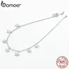 Bright Stars Chain Silver Anklets för kvinnor Sterling 925 Fashion Leg Jewelry Armband Foot Fine SCT008 220216