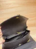 Luxe hoge kwaliteit lederen dames handtassen portemonnees raster schoudertassen zwart goud en zilveren ketting designer mode All-match Messenger Bag