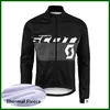 Pro Team SCOTT Cycling Jersey Mens Winter Thermal Fleece Long Sleeve Mountain Bike Shirt Road Bicycle Tops Warmer Racing Clothing Outdoor Sportswear Y21050641