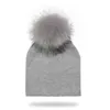 秋の冬の男の子の女の子人工的なポンポムの綿の赤ちゃんの帽子子供キャップPompon Brain Po Propsボンネット211023