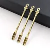 Pala d'oro Dab Dabber Strumento cera erba secca Accessori per fumatori Strumenti per piattaforme petrolifere Tubi di vetro a mano