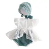 Garçon Fille Laine Artificielle Doux Accessoires Intérieur Nouveau-Né Bébé Tenue Photographie Vêtements Ensemble Chapeau Combinaison Photo Studio Respirant G1023