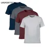 Acquista Two Get Two T-shirt da uomo in cotone Classica 2020 Manica corta O-Collo maglietta Tinta unita Estate Allentata T-shirt di base per uomo Y0322