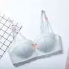 Dames beha kant randloze beha kleine borst halve kopje vlinder-geknoopt ondergoed comfortabele en ademend lingerie femme 211110