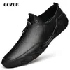 Sapatos masculinos Couro casual Sufos de alta qualidade Shoes leves sapatos de calçados de condução masculina Moda de moda Big Size 6-13 38-47 H1125