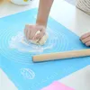 40 * 30cm Tapis de cuisson en silicone Planches à pâtisserie antiadhésives Pétrir Tapis de pâte à rouler Fondant Macaroo Pizza Gâteau Ustensiles de cuisson Pâte Farine Feuille de table JY0922