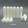 100Pcs/set Empty White Plastic Blank Nasal Aromatherapy Inhalers Tubes Sticks With Wicks For Essential Oil Nose Nasal Container
