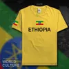 Ethiopië Ethiopische Heren T-shirts Mode Jerseys Nation Team 100% Katoenen T-shirt Kleding Tee Land Sporting Eth X0621