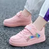 2022 Jesień Dzieci Buty Sportowe Dla Chłopców Running Sneakers Casual Sneaker Wygodne Buty Mody Dla Dzieci Platformowe Light Sh G1025