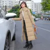 2022 New X-long Parka con cappuccio Giacca moda donna Casual Cappotto invernale in cotone spesso piumino Donna Capispalla caldo