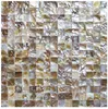 Art3d 30x30cm 3D Wall Stickers Seamless Mother of Pearl Mosaic Backsplash Tile Natural Polychromy for Kitchen Bathroom ,Wallpapers(6-Piece)