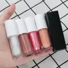 Velvet Matte Shiny Lipgloss, mehrfarbige, wasserfeste, feuchtigkeitsspendende Lippenglasur, Round Tube Smooth Pink Lipgloss