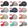 Cappellini da baseball con coda di cavallo Criss Cross Cappelli da baseball da donna Cappellino con visiera unisex in cotone lavato Cappello con snapback Hip Hop all'aperto 18 colori7805396