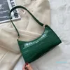 Sacos de noite Padrão de crocodilo PU bolsa de couro bolsa de ombro feminino saco de moda feminina armpit retrô mulheres casuais tote pequena embreagem