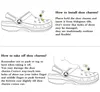 100 unids / lote Accesorios de hebilla de zapatos PVC original DIY Mariposa Zapatos Decoración Jibz para Croc Charms Bracelets Niños Regalos