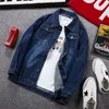 Casual Loose Men's Print Jacket Classic Jeans Coat Large Asian Size M-8XL For 145kg Fat Guy Veste Grande Taille Pour Hommes