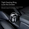 Baseus Car Ashtray Portable LED Light Cigarette e Ashes Holder for Car Flame Retardant High Quality Ash tray Car Accessories 210724