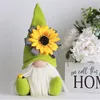 Forniture per feste Thanksgiving Harvest Bee Day Festival Decorazione Peluche Gnome Doll con girasole Ladybug Home Ornamenti PHJK2108