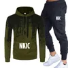 2022 Merk Letter Print Heren Trainingspak HoodiesWeatPants Herfst Hoge Kwaliteit Mannelijke Dagelijkse Casual Sports Outfits Katoenen Jassen 2pcs Set