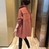 女性のトレンチコート女性2021春秋の韓国の小さなウインドブレーカーの女性の緩い、汎用性、背の高い薄いミッドレングスコートジャケット628