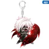 1pcs Tokyo Ghoul Keychain Kaneki Ken Key Chain Pendant Acrylic Anime Accessories Cartoon Key Ring G1019