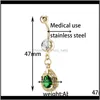 & Bell Rings Body Jewelry Drop Delivery 2021 Designer 5 Colors Anti-Allergic 18K Yellow Gold Plated 316L Surgical Steel Button Dacing Navel B