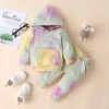 Girl Clothing Set Long Sleeve Tie-dyed Hoodies + Pants Autumn Cotton Soft Kids clothes 2 Piece sets 0-24 months