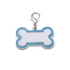 Fashion Termal Transter Sublimation Bianchi per cani Tag Torchias Designer Designer Gioielli Bone Cats Claws Pink Blue Blue Silver Letre Loves Key Rings Chiave Gift Keyring