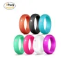 57mm 1 Set Women Silicone Rings Hypoallergenic Flexible Engagement Wedding Band Antibacterial Rubber Finger Ring Sports Jewelry9081258