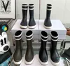 High End Medeltida Rain Boots, Middle Tube Anti-Slip Shoes, Flat Bottom Fashion Leisure Sleeve Knight Boots