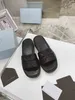 Sandalias de lujo de verano 2021, zapatillas de diseñador de cuero de suela gruesa, moda, calidad superior