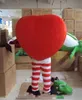 High quality Love-Heart Mascot Costumes Halloween Fancy Party Dress Cartoon Character Carnival Xmas Easter Advertising Birthday Party Costume Outfit