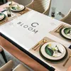Nappe de luxe Tableau 3D Tableau de table 3D Dîner rectangulaire Home Cuisine Cuisine Décorative Polyester Tea Casquette