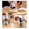 Molinillo de pimienta manual de acero inoxidable 2 en 1, molinillo de sal, herramientas de cocina, accesorios para cocinar 210712