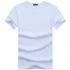 5 pcs/lot Style Simple Hommes T-shirts À Manches Courtes Solide Coton Spandex Coupe Régulière Casual D'été Tops T-shirts Homme Vêtements 210409